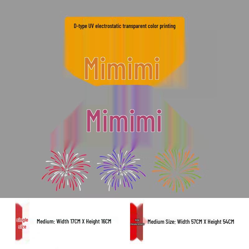 Junshi Static Cling Glass Door Decal