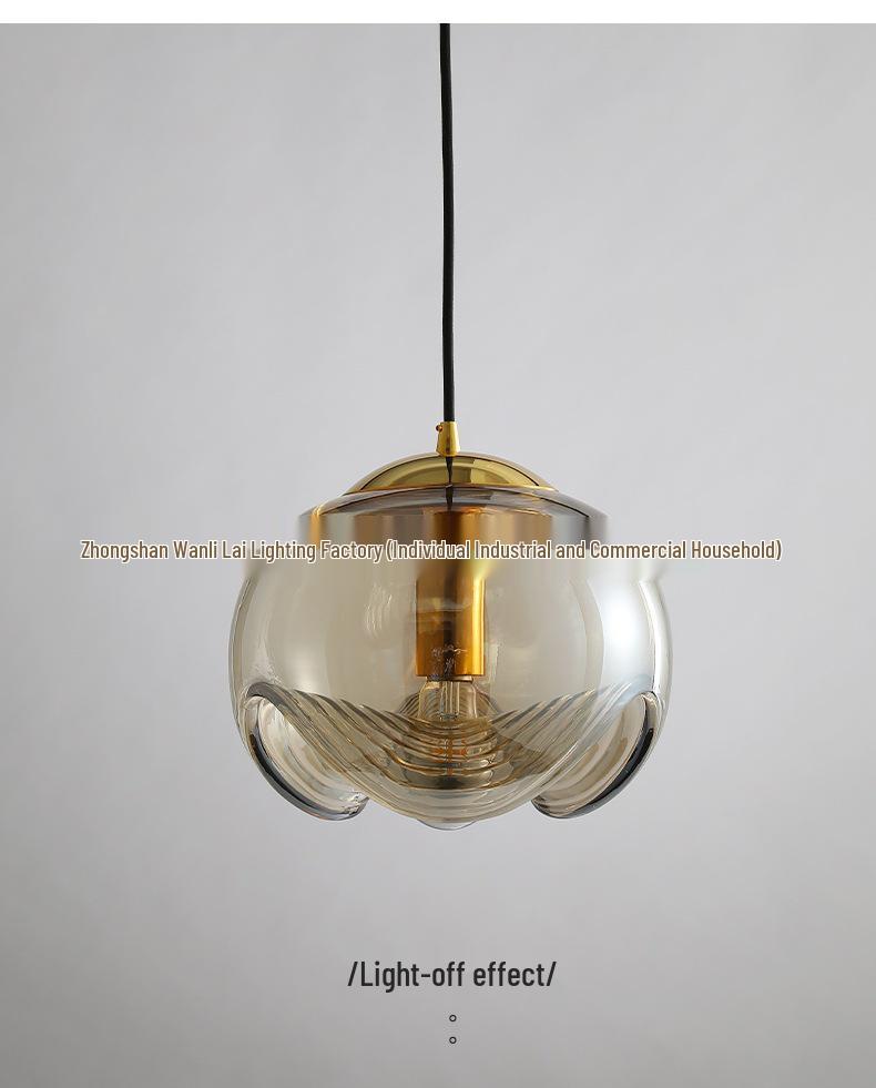 Bauhaus Glass Pendant Light: Post-Modern Nordic Style for Kitchen, Bar, Living Room, Bedroom, or Bedside Lighting