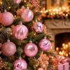 12Pcs/Set Creative Christmas Tree Balls Shiny Xmas Baubles Durable Christmas Ball  Showcase