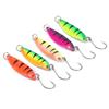 5pcs Colorful Walleye Trout Spoon Bait Metal Crankbait Hard Spoon Spinner Lure Single Hook