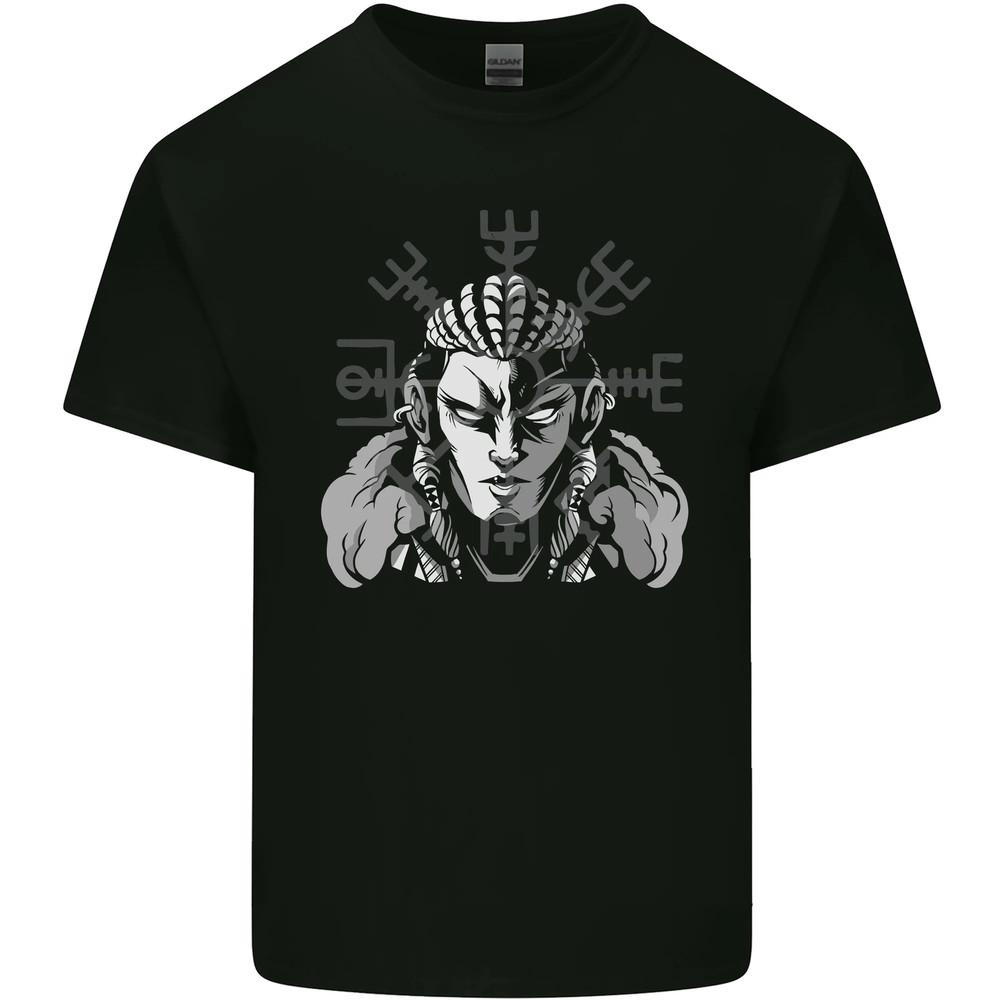 A Viking Shield Maiden Mens Cotton T-Shirt Tee Top Unisex T-Shirt Graphic Tee XXXL