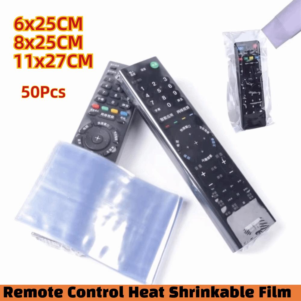 50 Stück PVC-Schrumpffolie Fernbedienung Schrumpffolie Beutel TV-Fernbedienung