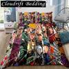 JoJolion Adventure Bedding Set Single Twin Full Queen King Size Bed Set Adult Boys Bedroom Anime Printed Bedding Gift