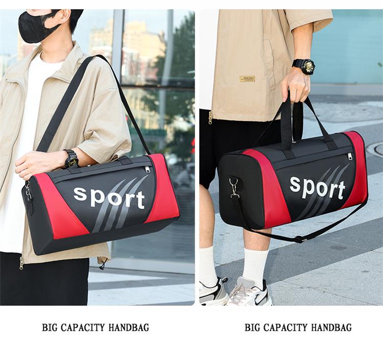 Men's Large Capacity Casual Crossbody Fitness Bag - Single Shoulder Handheld