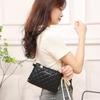 Simple Atmospheric Chain, Small Square Bag, Small Fresh Rhombus Embroidered Shoulder Mobile Phone Bag, a Women's Bag.