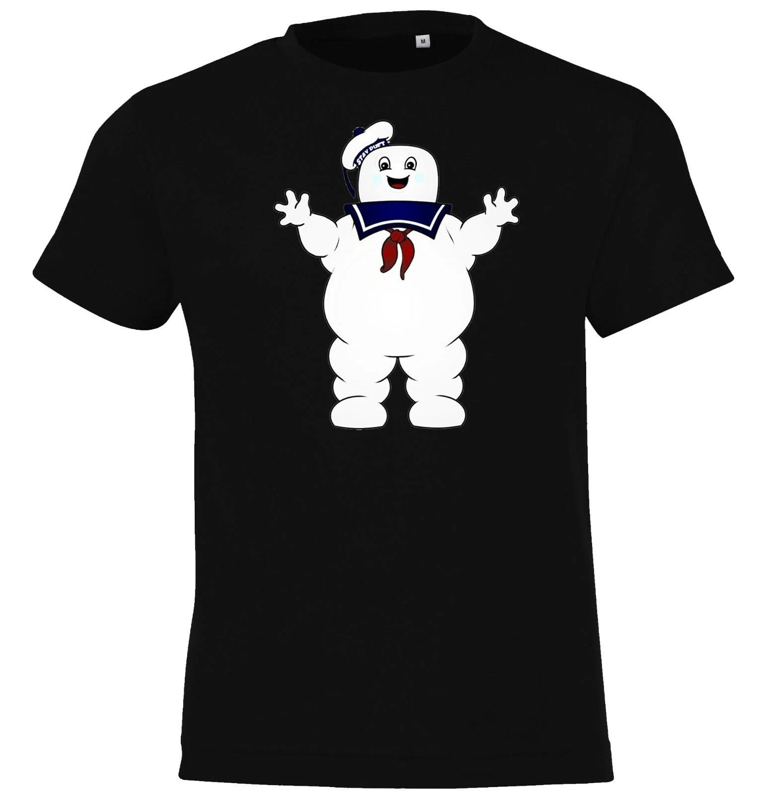 Youth Designz Kids kids boys T-Shirt Marshmallow Man Logo Print Cartoon Ghostbusters Fun 160