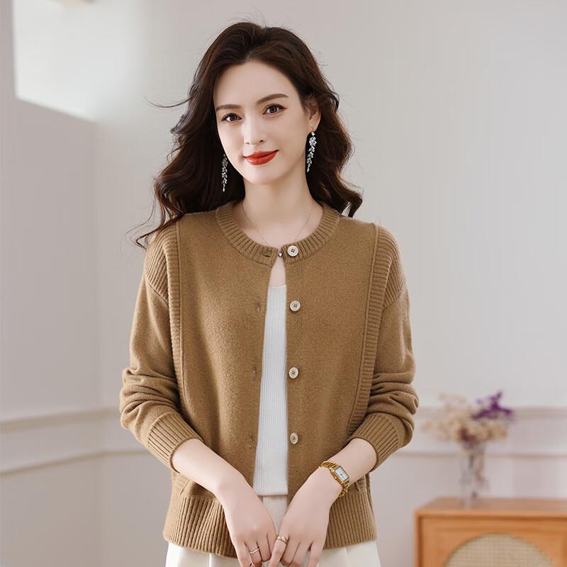 Women's 100% Pure Wool Knitted Cardigan FMLD638