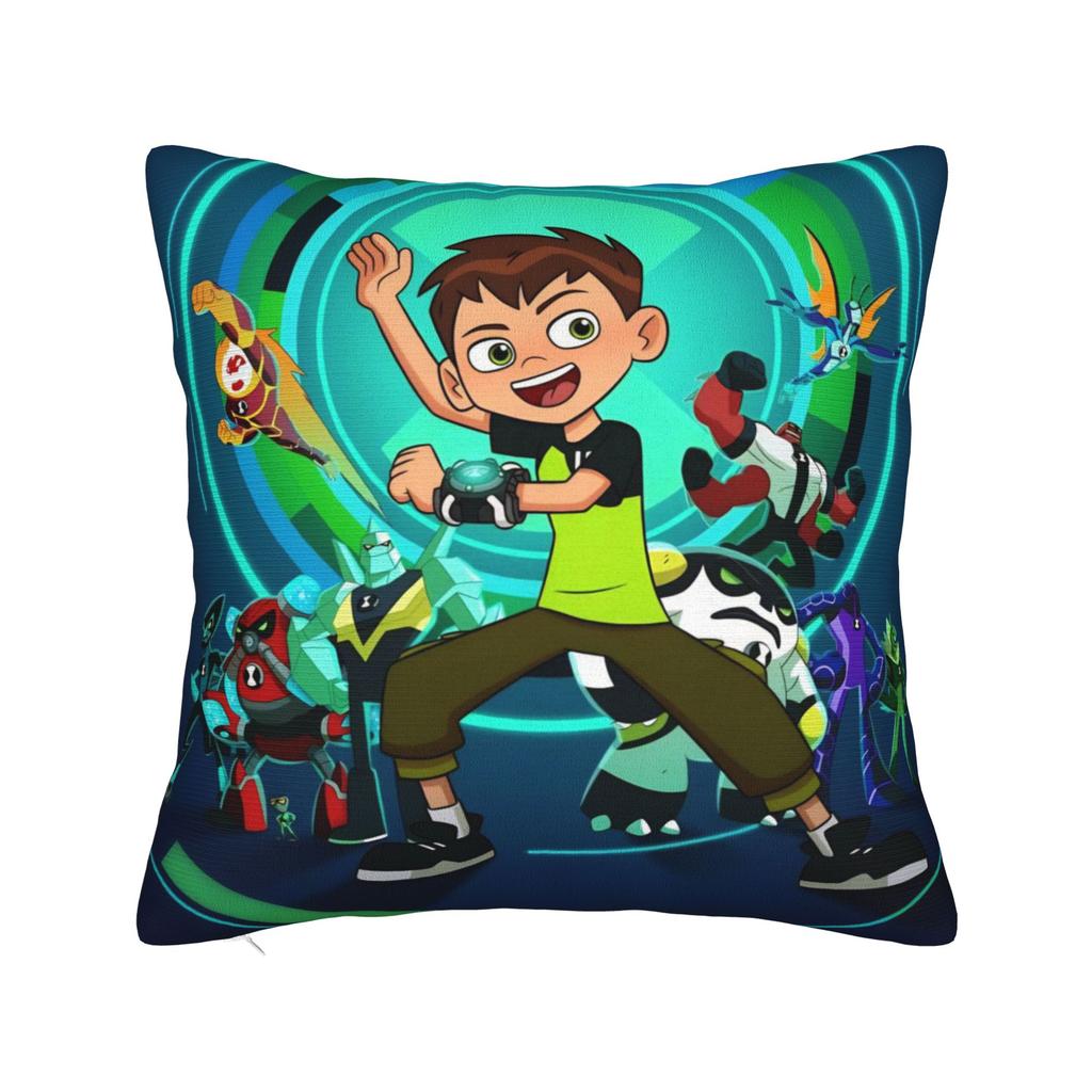 Ben 10 Anime Pillow Covers Merch Printing Cushion Cover Decorations Throw Pillow Case Cover Sofa Multiple Sizes