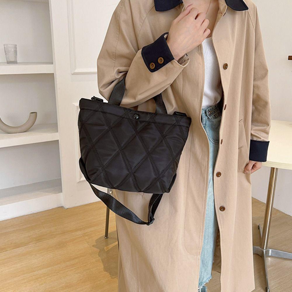 

Нейлоновая сумка для подмышек, пуховая хлопковая сумка-тоут, повседневная женская сумка на плечо