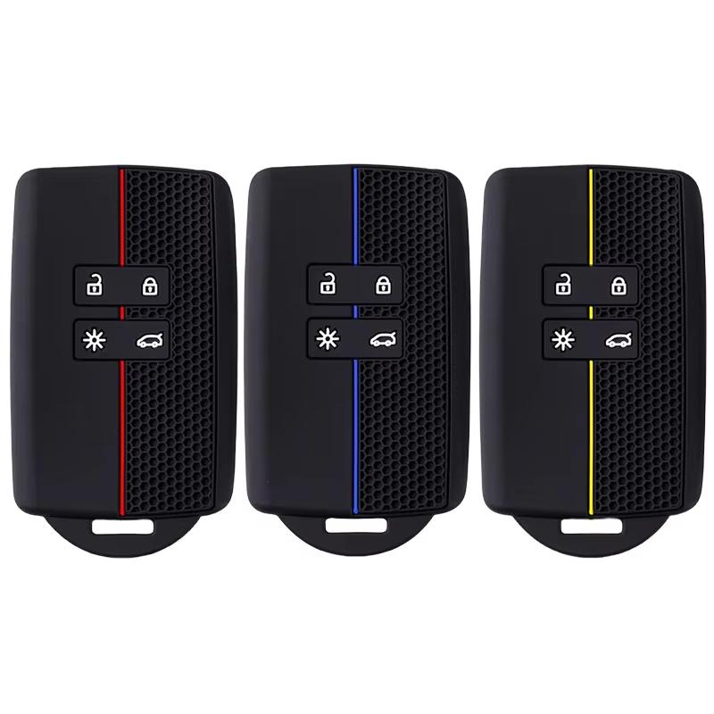 Silicone Car Key Cover For Renault Captur Koleos Kadjar Arkana Megane Dacia Duster Sandero Stepway Smart Remote Control Fob Case