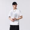 Men's Short-sleeved Summer Thin Loose Round Neck Top Embroidered Casual Shirt