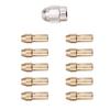 10/11Pcs Mini Drill Collet Chuck 0.5-3.2Mm Diameter 4.8Mm Shank Brass Chucks