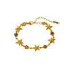 Stainless Steel Multi-Element Bracelet for Women Gold-Plated Heart Flower Sun Star Handmade Chain Luxury Jewelry Wedding Gifts