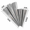 12pcs Stainless Steel Spiral Croissants Molds Pastry Cream Horn Cake Bread Mold Conical Tube Moulds