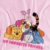 Winnie the Pooh Childrens/Kids My Favorite Friends Group T-Shirt