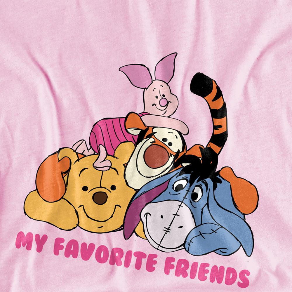 Winnie the Pooh Childrens/Kids My Favorite Friends Group T-Shirt