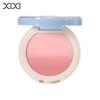 Xixi Gradient Blush Palette: Korean-Style, Low-Saturation Colors, Blue Shirt and Natural Blush Shades, Expanding/Contracting Design.