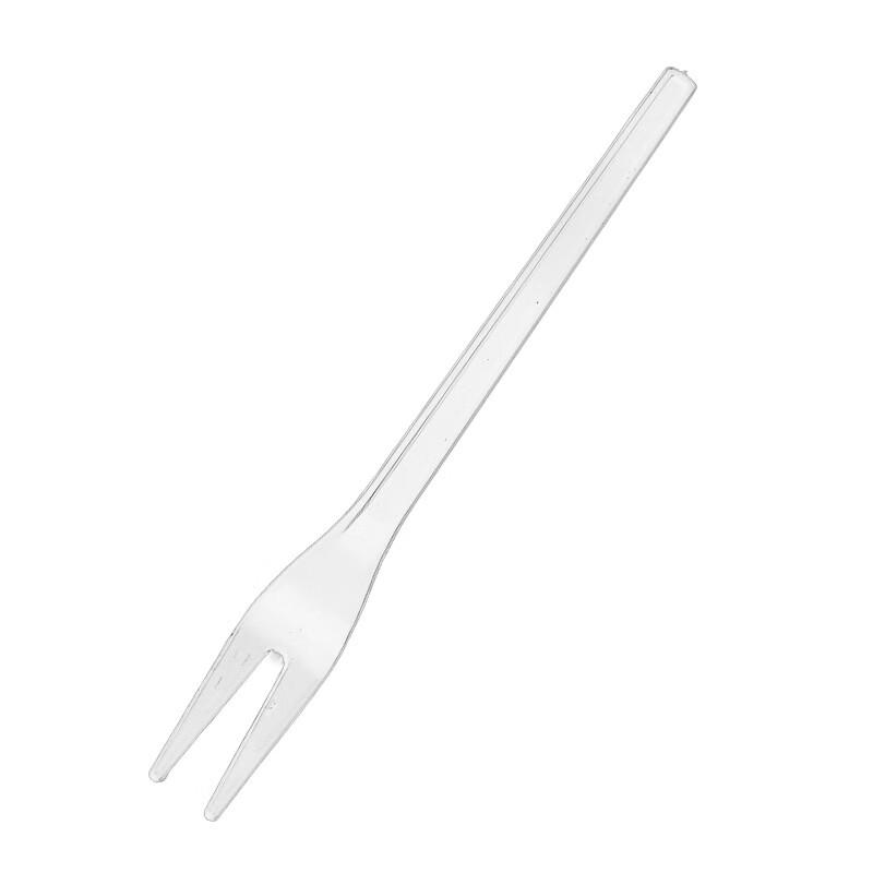 OIMG Disposable Plastic Fruit Forks, 11cm