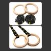 Completed Wooden Workout Rings Proper For Fitness Stretching And Recovery Meetings