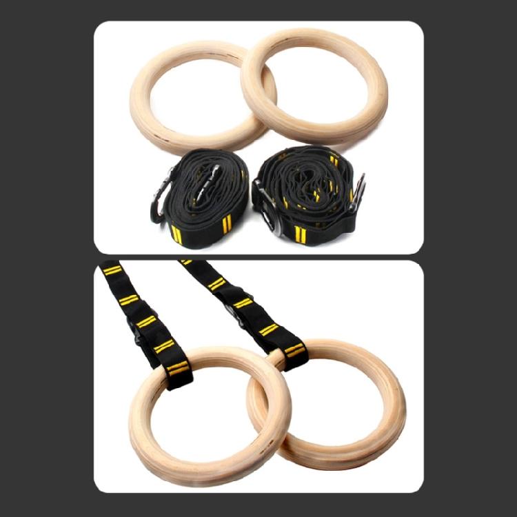 Completed Wooden Workout Rings Proper For Fitness Stretching And Recovery Meetings