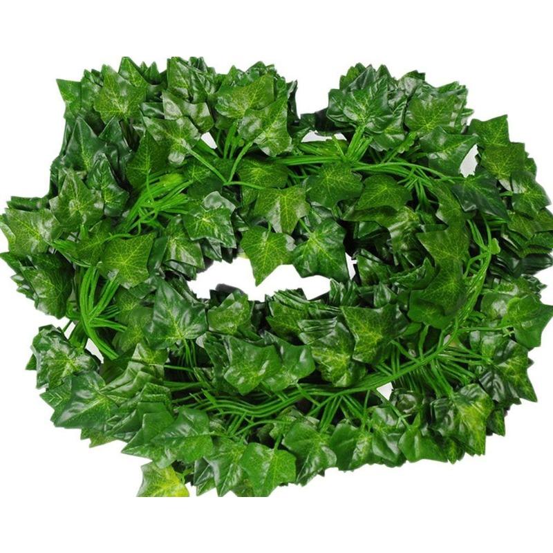 84 Feet Fake Foliage Garland Leaves Decoration Artificial Greenery Ivy Vine Plants for Home Decor Indoor Outdoors (84 Ft -Ivy Leaves)