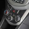 Glossy Carbon Fiber Car Central Climate Control Panel Sticker For Sonic 2012-16