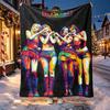 BLACKPINK Pattern Blanket for Home Decoration, Bed, Sofa, Car Travel, Camping, Suitable for All Seasons, Birthday Christmas Gift