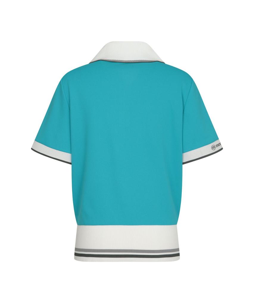 MONDAYFLOW Wide Collar Zip-Up Top_Till