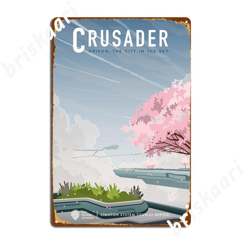 

Crusader Orison Platforms Star Citizen Fan Art Metal Plaque Poster Cinema Living Room Wall Plaque Tin Sign Posters 20x30cm
