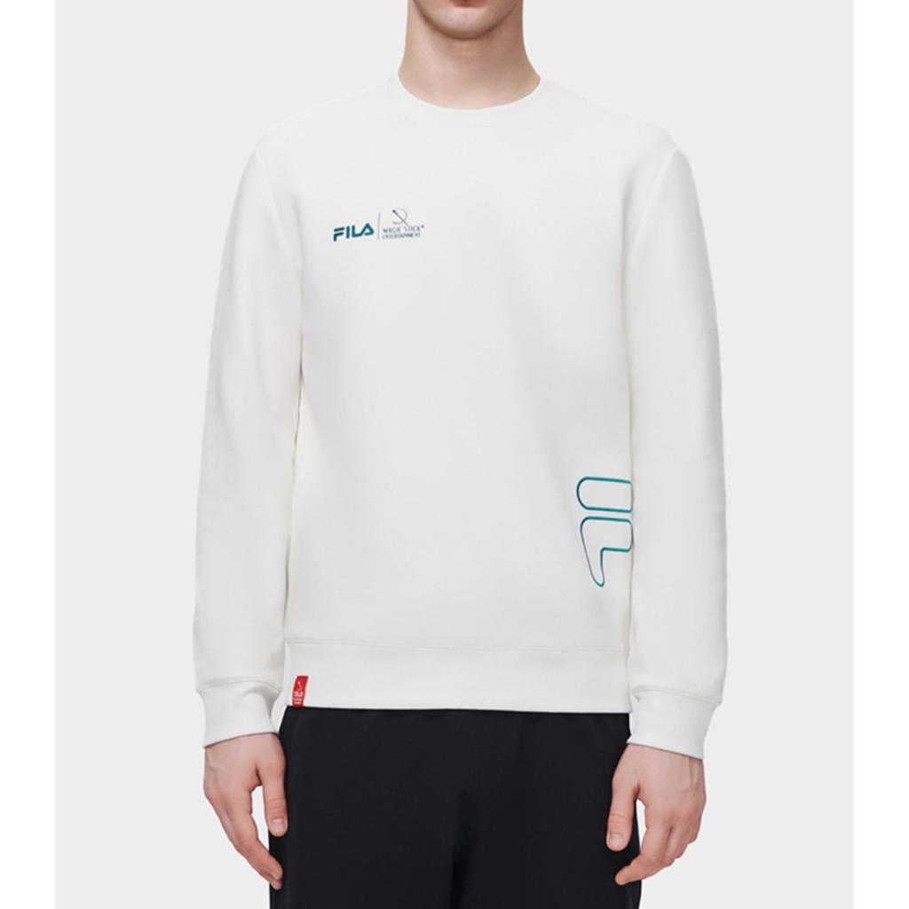 New FILA Sweatshirts Men's Cloud White F11M319202F-WT