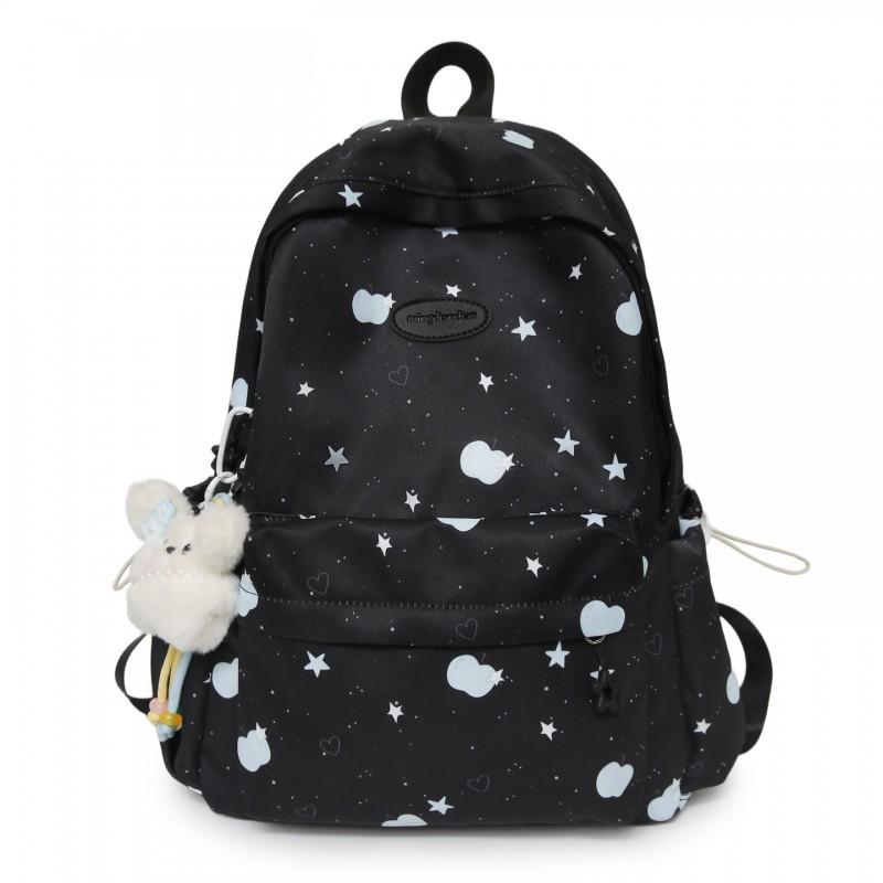 Корейский Мультяшный Звездный Рюкзак Женский Большая Вместимость Милый Преппи Стиль Студенческая Школьная Сумка Легкий Универсальный Повседневный