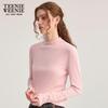 Teenie Weenie Women's Fleece Mock Neck Long Sleeve Top