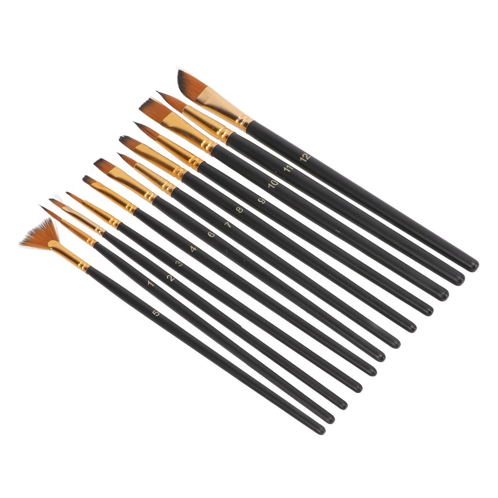 12Pcs Paintbrush Multifunction Convenient Brush Set for Professional Artists Painters