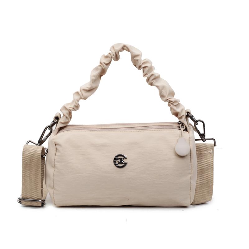 Crossbody bag, fashionable, simple and versatile, 2025 spring new handbag, nylon cloth bag, women's lightweight shoulder bag