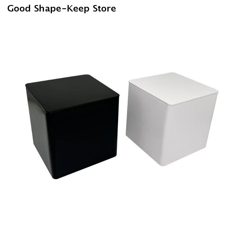 Sealed Tinplate Storage Jar With Bamboo Lid Spices Tank Container Kitchen Food Bottle Coffee Tea Caddy Iron box and square can