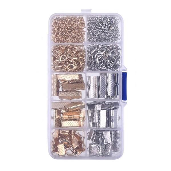 50 Stück Silber Schmuck Quaste Caps Kabel Endkappen Quetschverbinder 6mm