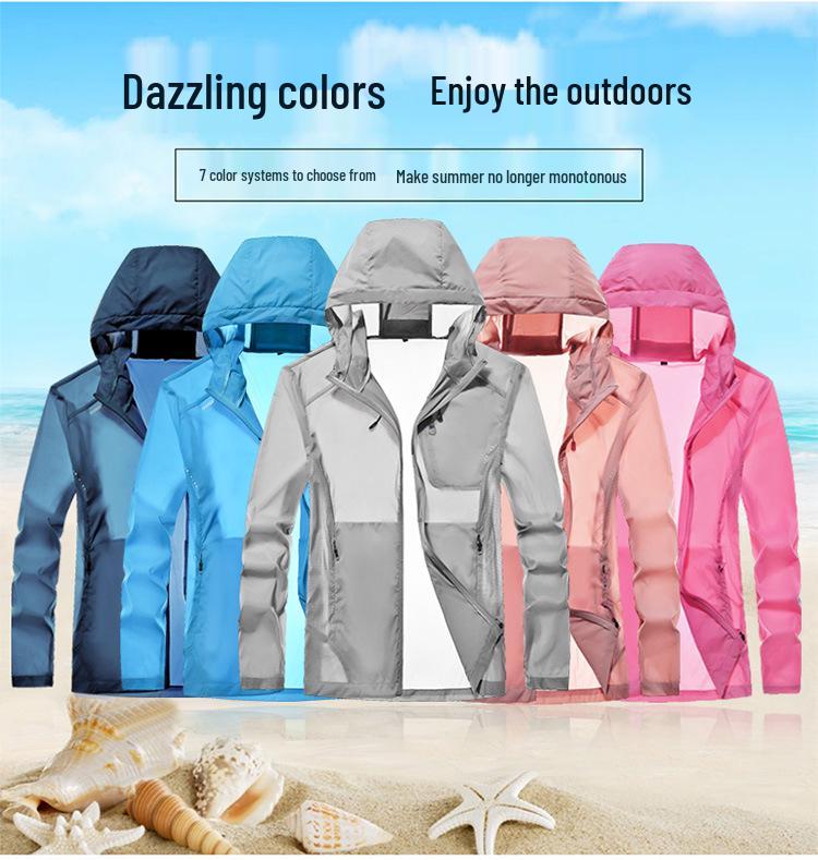 Lightweight Breathable Sun Protection Jacket for Men & Women: Comfortable & Trendy Outdoor Skin Wear