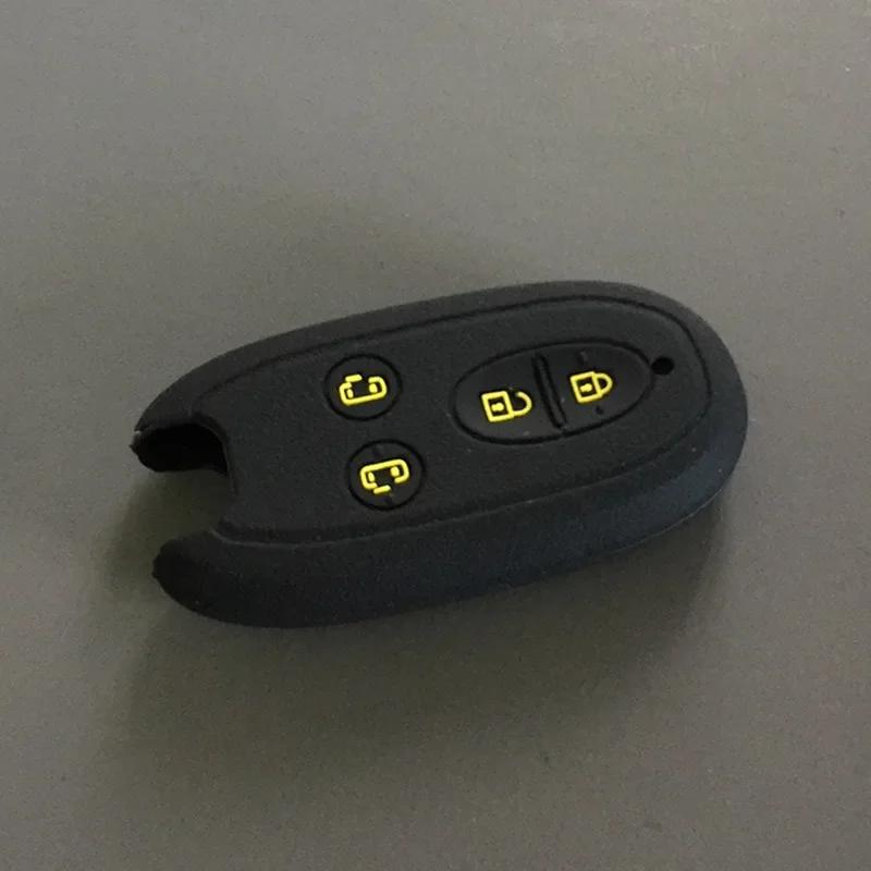 Silica Gel Car Key Case Cover for Suzuki Spacia Stingray Wagon R Alto Solio Concept KCar Automatic Door 4button Remote Key