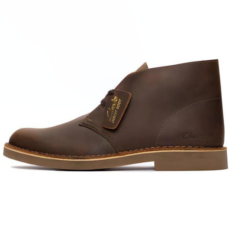 Clarks Leather Round Toe Comfortable Lace-Up