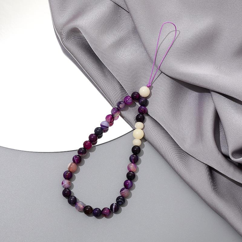 Stylish Pearl Bow Mobile Phone Lanyard with CCD Camera Pendant