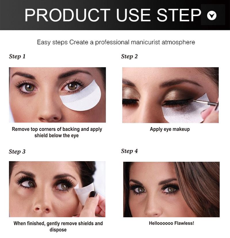 10/30/50 pezzi Stencil per Trucco Occhi Adesivi Monouso per Ombretto Scudo Eyeliner Cerotti Isolanti per Extension Ciglia Rimozione Ciglia