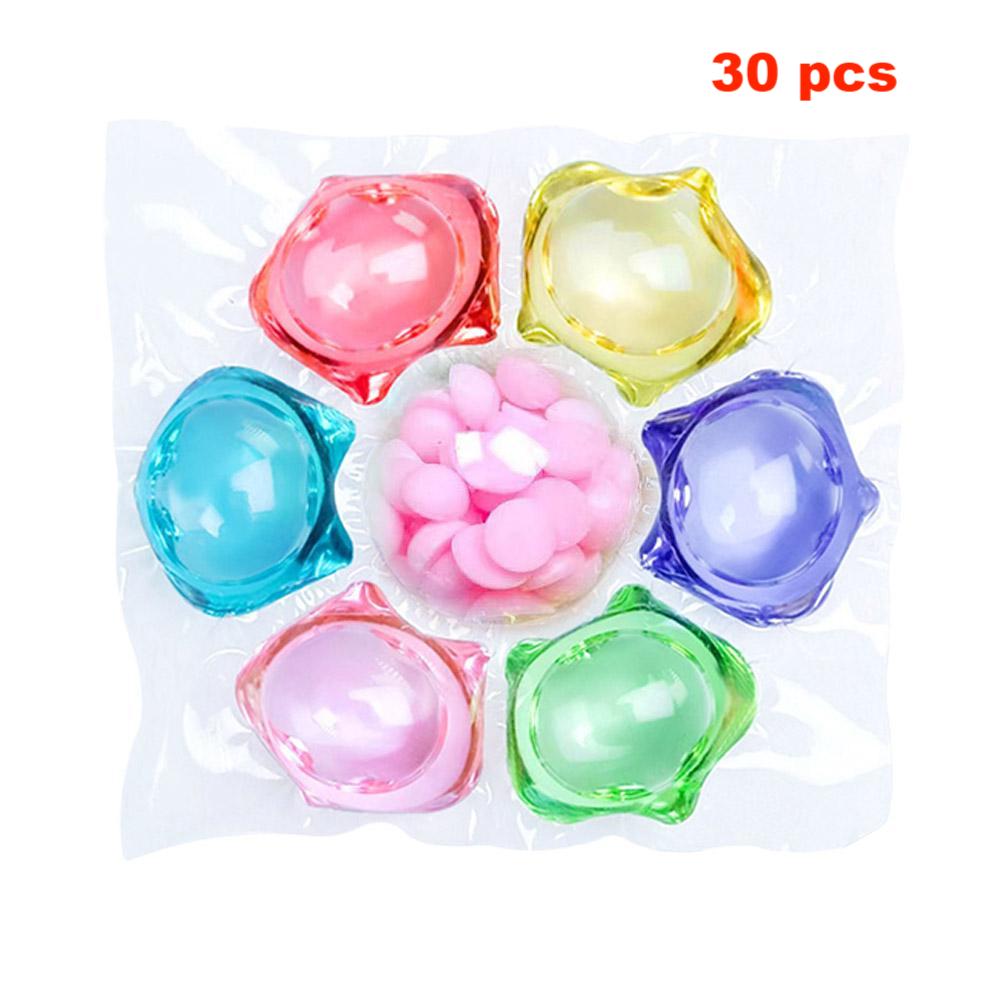 10/20/30pcs 7-in-1 Laundry Gel Long Lasting Fragrant Laundry Beads Softening Decontamination Concentrated Liquid Cleaning Supply