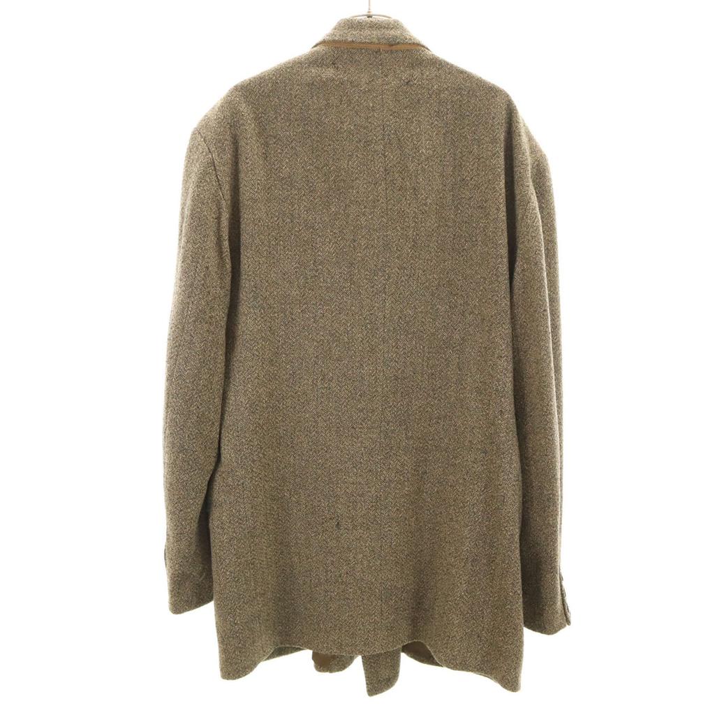 Emporio Armani Made In Italy Double Tailored Jacket 50 Khaki Beige Men's Used