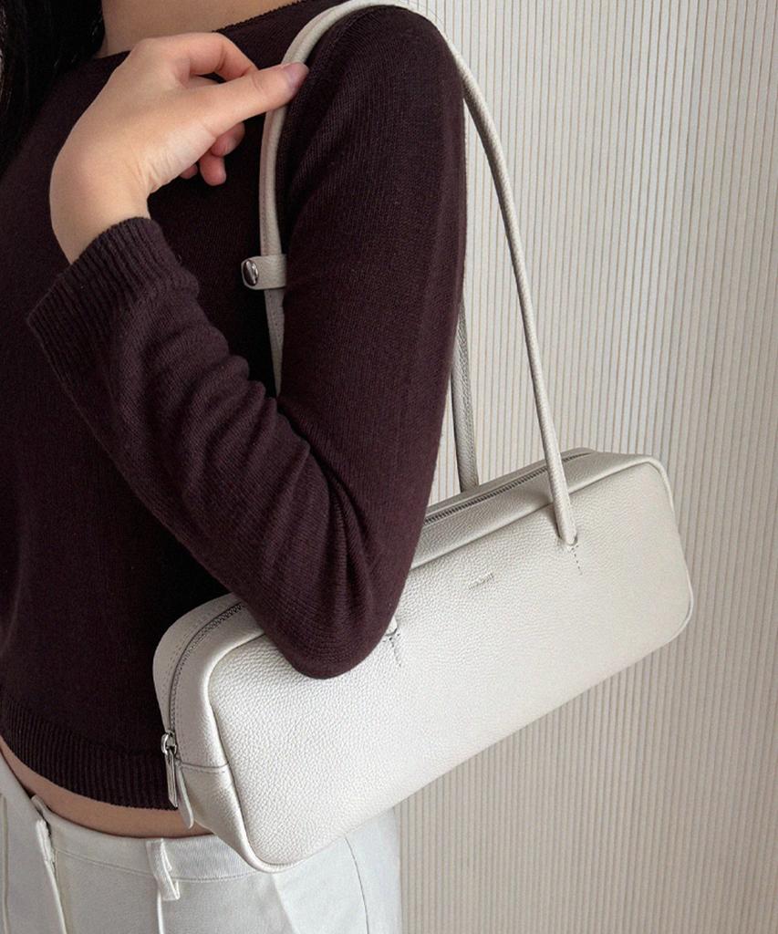Mobett Fergi West Shoulder Baguette Bag - Ivory