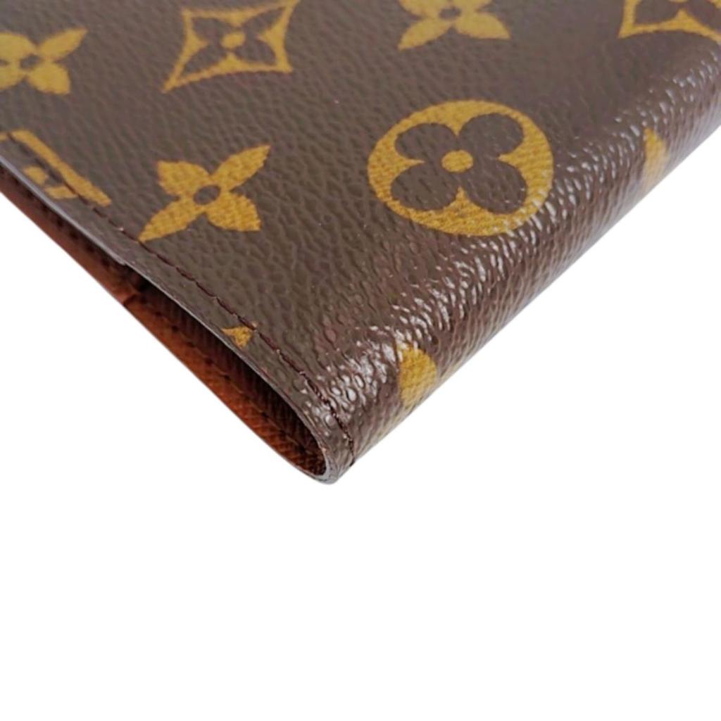 LOUIS VUITTON Monogram Agenda PM Notebook cover Monogram canvas Brown R20005 Used