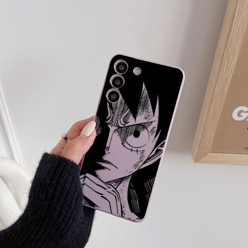 Ones Pieces Anime Luffy Phone Case For Samsung Galaxy S26 S25 Ultra S24 S23 S22 Plus S21 S20 FE S26 A37 A57 5G Silicone Cover