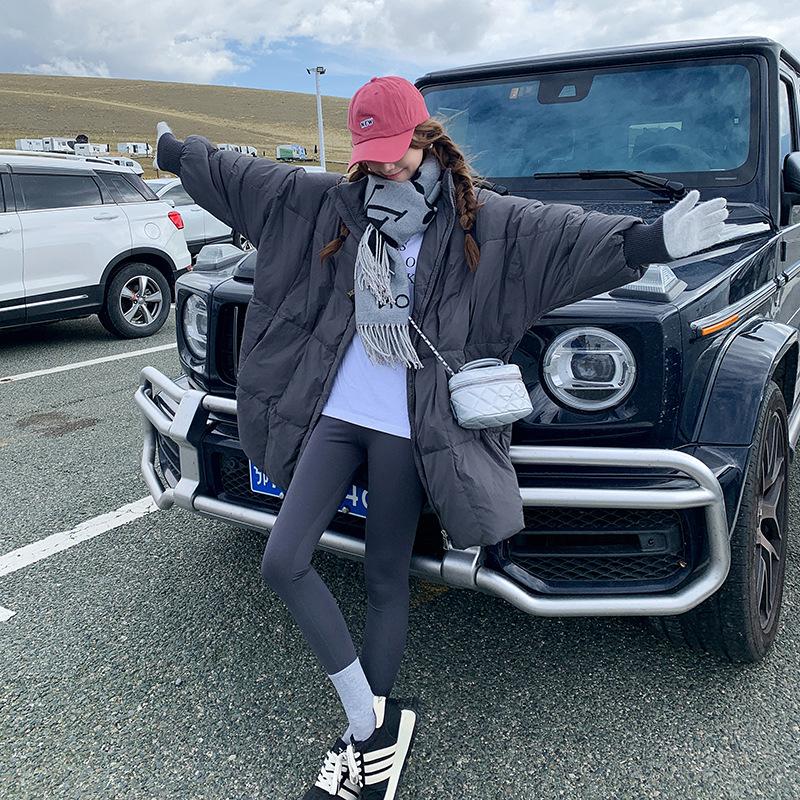 New winter cotton-padded coat women's long thickened versatile loose cotton-padded jacket warm cotton-padded jacket trendy