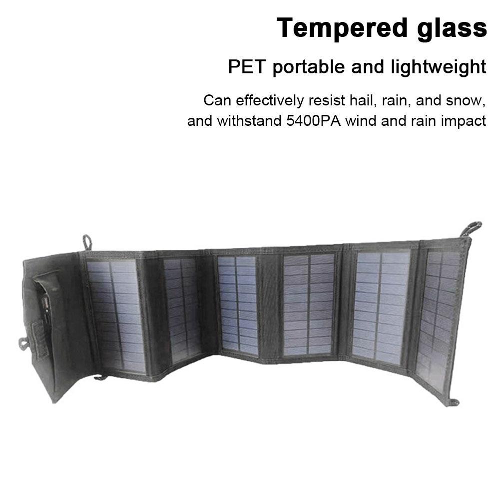 20W Portable Solar Panel IP65 Waterproof Foldable Solar Charger Lightweight Solar Power Station for Outdoor Activities