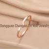 Unisex Titanium Steel Bangle: Smooth Circle Design, Ideal for Students and Friends, European and American Style, Stainless Steel Bracelet.