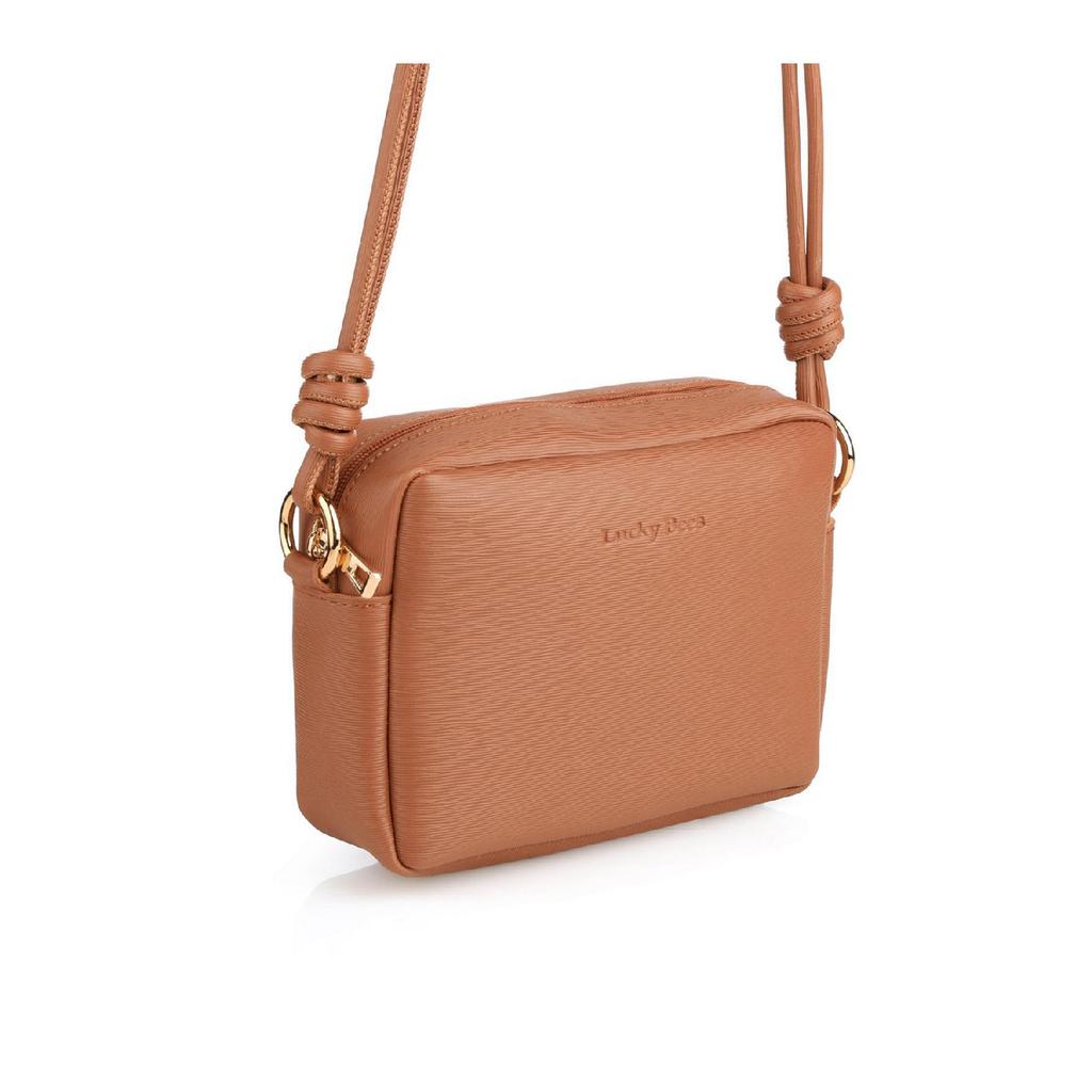 Mini-Umhängetasche für Damen mit Kreuzriemen-Reißverschluss